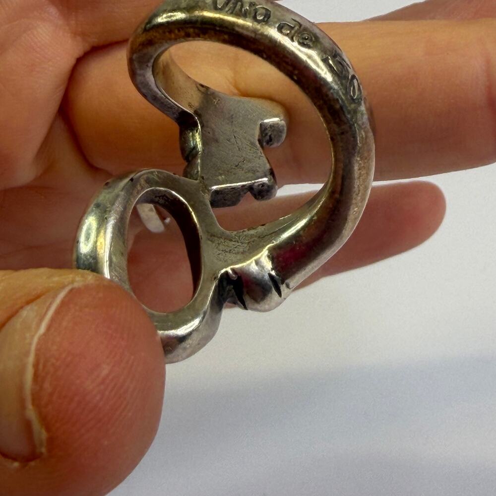 Uno De 50 rare key wrapped ring size 12 - Picture 6 of 6